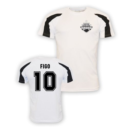 Luis Figo Real Madrid Sports Training Jersey (white) - Kids