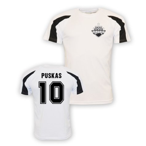 Ferenc Puskas Real Madrid Sports Training Jersey (white)