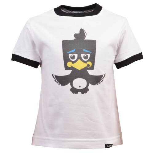 Kids Newcastle - White/Black Ringer