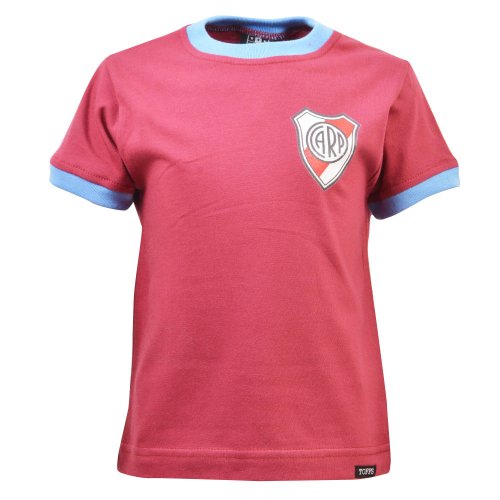 Kids River Plate 12th Man T-Shirt - Maroon/Sky Ringer