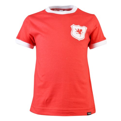 Kids Wales 12th Man - Red/White Ringer