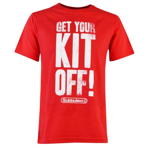 Subbuteo Get Your Kit Off T-Shirt - Red