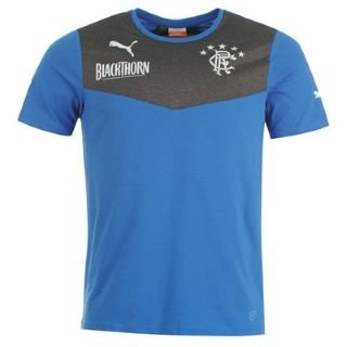 2013-14 Rangers Puma Cotton T-Shirt (Blue) - Kids