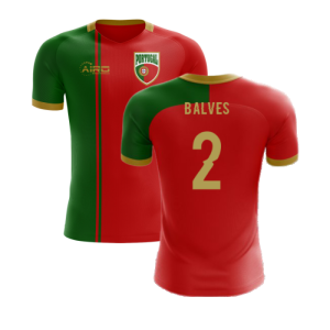 2024-2025 Portugal Flag Home Concept Football Shirt (B.Alves 2) - Kids