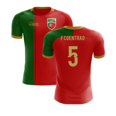 2024-2025 Portugal Flag Home Concept Football Shirt (F.Coentrao 5)