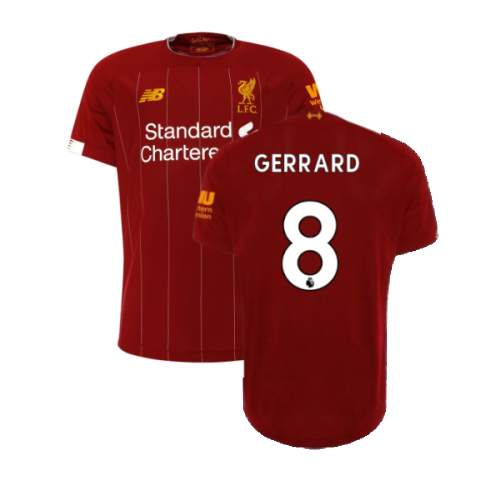 2019-2020 Liverpool Home Football Shirt (Gerrard 8) - Kids