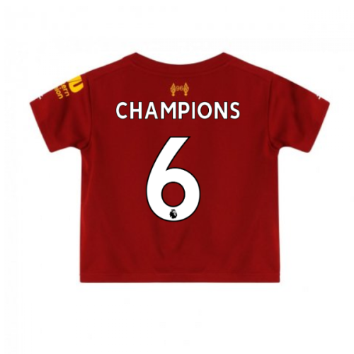 2019-2020 Liverpool Home Little Boys Mini Kit (Champions 6)