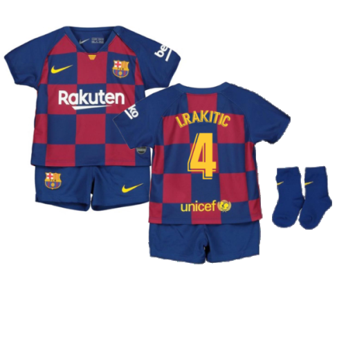 2019-2020 Barcelona Home Nike Baby Kit (I.RAKITIC 4)