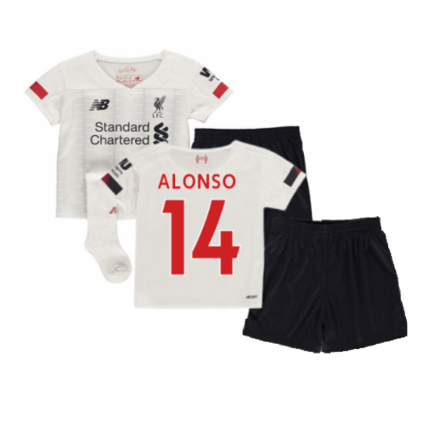 2019-2020 Liverpool Away Little Boys Mini Kit (Alonso 14)