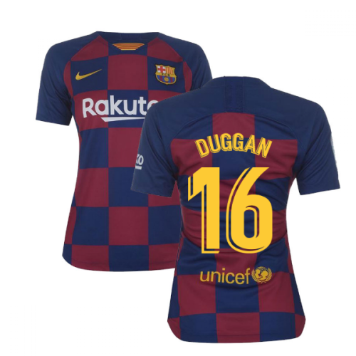 2019-2020 Barcelona Home Nike Ladies Shirt (Duggan 16)