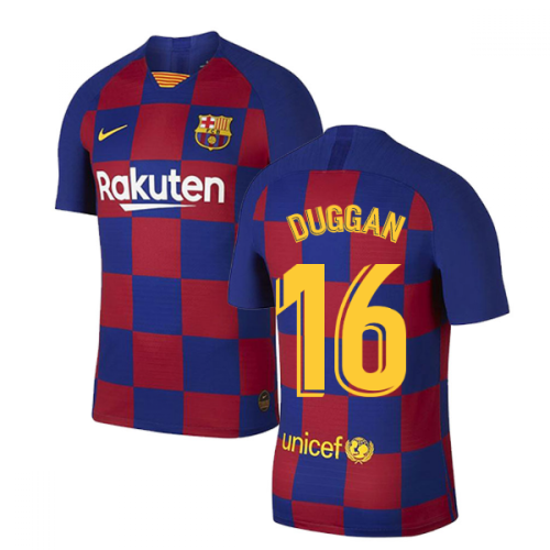 2019-2020 Barcelona Home Vapor Match Nike Shirt (Kids) (Duggan 16)