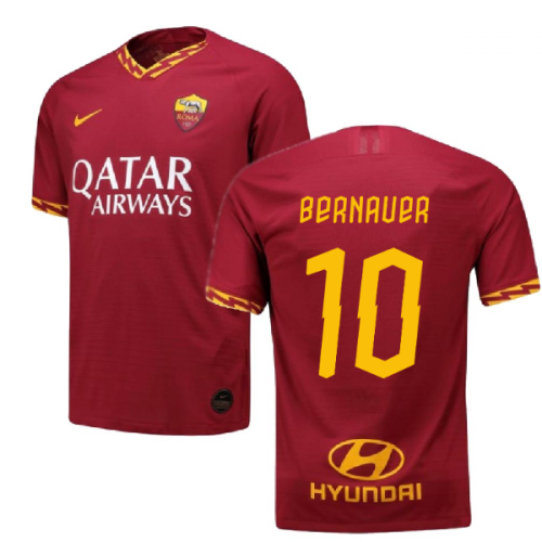 2019-2020 Roma Authentic Vapor Match Home Nike Shirt (Bernauer 10)