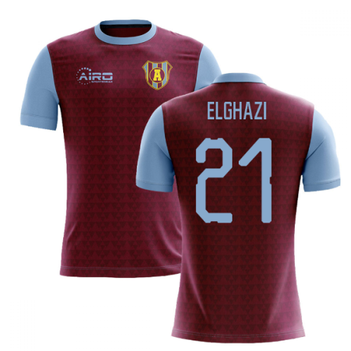 2024-2025 Villa Home Concept Football Shirt (El Ghazi 21)