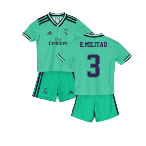 2019-2020 Real Madrid Adidas Third Football Shirt (E.Militao 3)