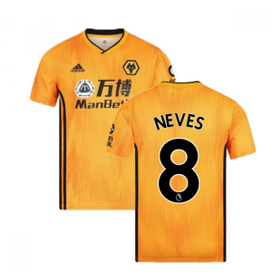 2019-2020 Wolves Home Football Shirt (NEVES 8)