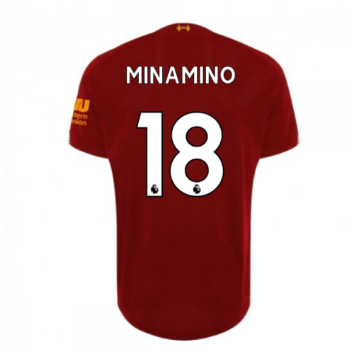 2019-2020 Liverpool Home Football Shirt (Minamino 18)