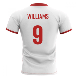 2024-2025 Wales Flag Concept Rugby Shirt (Williams 9)