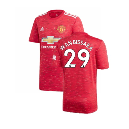 2020-2021 Man Utd Adidas Home Football Shirt (WAN BISSAKA 29)