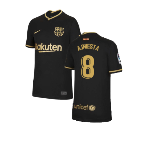 2020-2021 Barcelona Away Nike Shirt (Kids) (A.INIESTA 8)