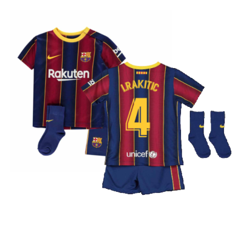 2020-2021 Barcelona Home Nike Baby Kit (I.RAKITIC 4)