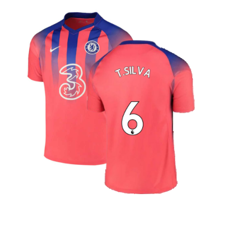 2020-2021 Chelsea Third Nike Football Shirt (T.SILVA 6)