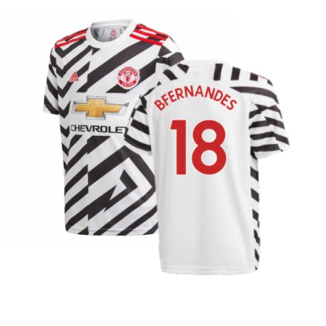 2020-2021 Man Utd Adidas Third Football Shirt (Kids) (B.FERNANDES 18)