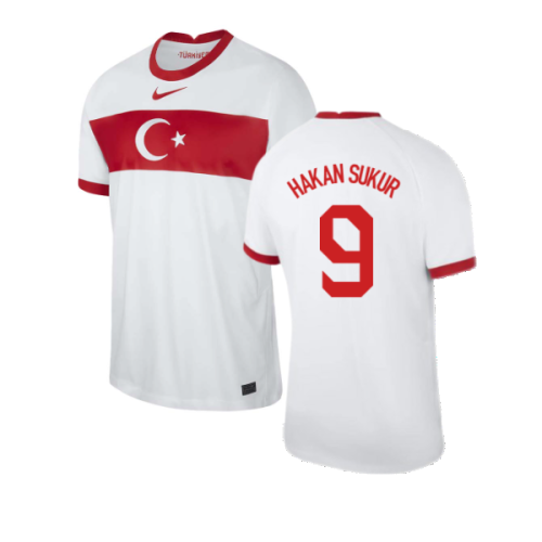 2020-2021 Turkey Home Nike Football Shirt (HAKAN SUKUR 9)