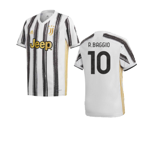 2020-2021 Juventus Adidas Home Football Shirt (R.BAGGIO 10)