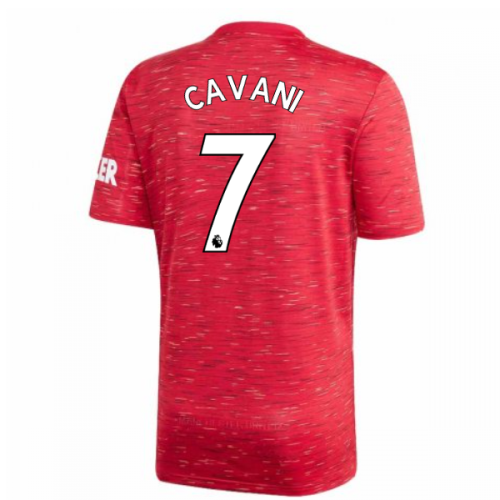 2020-2021 Man Utd Adidas Home Football Shirt (Kids) (CAVANI 7)