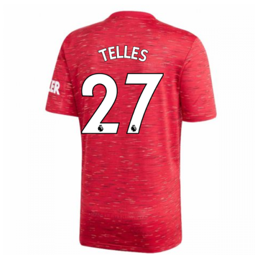 2020-2021 Man Utd Adidas Home Football Shirt (TELLES 27)