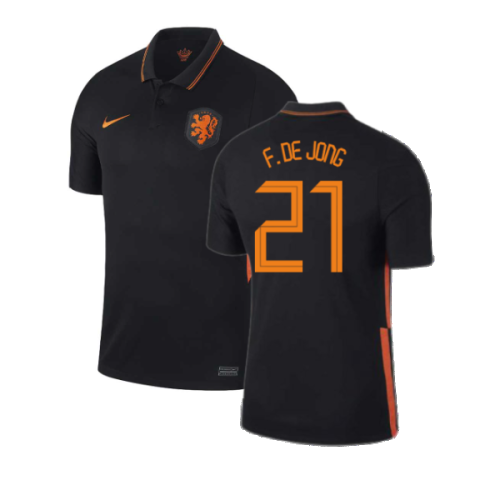 2020-2021 Holland Away Nike Football Shirt (F. DE JONG 21)