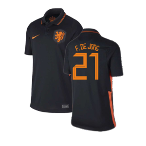 2020-2021 Holland Away Nike Football Shirt (Kids) (F. DE JONG 21)