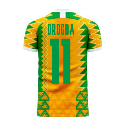 Ivory Coast 2024-2025 Home Concept Football Kit (Libero) (DROGBA 11)