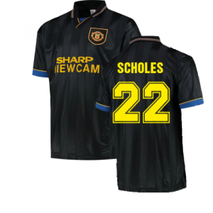 1994 Manchester United Away Football Shirt (SCHOLES 22)