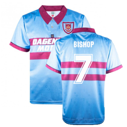 1995-1996 West Ham Away Retro Shirt (Bishop 7)