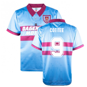 1995-1996 West Ham Away Retro Shirt (Cottee 9)