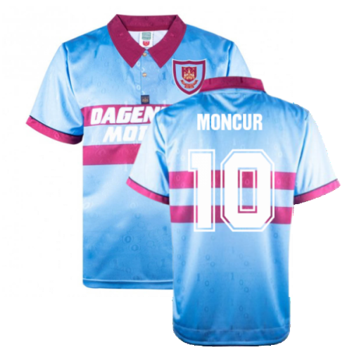 1995-1996 West Ham Away Retro Shirt (Moncur 10)