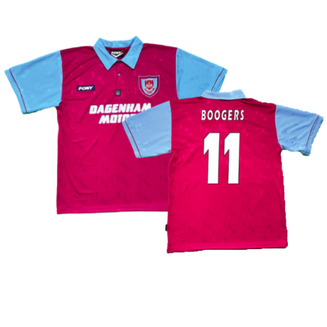 1995-1996 West Ham Centenary Pony Home Shirt (Boogers 11)