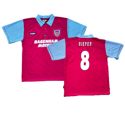 1995-1996 West Ham Centenary Pony Home Shirt (Rieper 8)