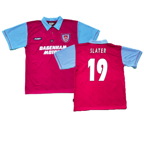 1995-1996 West Ham Centenary Pony Home Shirt (Slater 19)