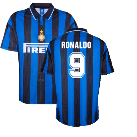 1996 Inter Milan Home Shirt (RONALDO 9)