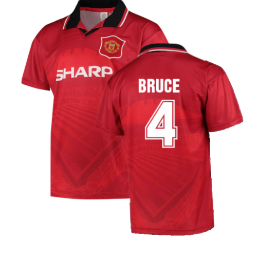 1996 Manchester United Home Football Shirt (BRUCE 4)