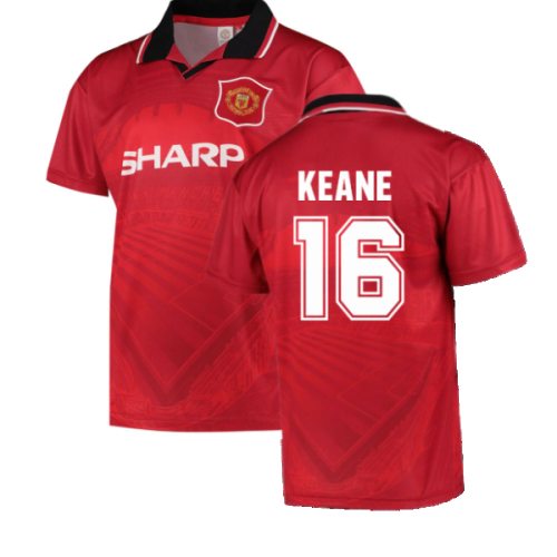 1996 Manchester United Home Football Shirt (KEANE 16)