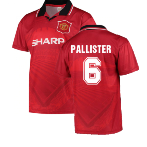 1996 Manchester United Home Football Shirt (Pallister 6)