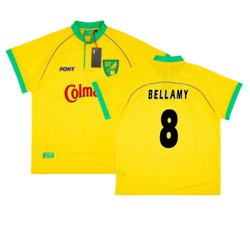 1997-1999 Norwich City Home Pony Reissue Shirt (Bellamy 8)