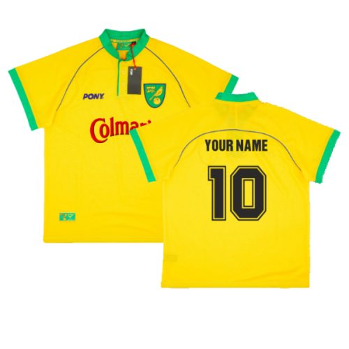 1997-1999 Norwich City Home Pony Reissue Shirt (Your Name)