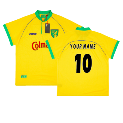 1997-1999 Norwich City Home Pony Reissue Shirt (Your Name)