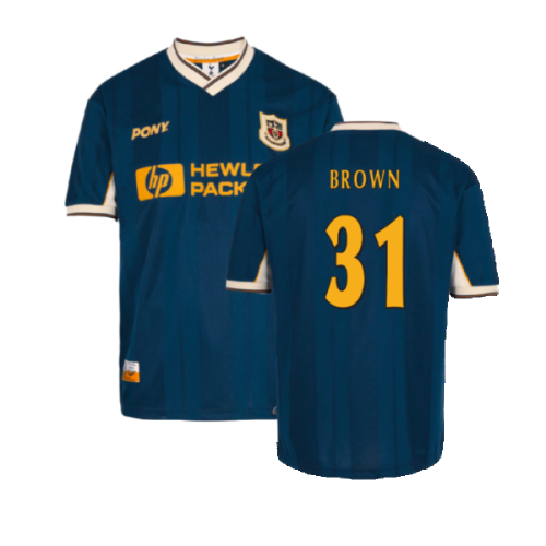 1997-1999 Tottenham Away Pony Reissue Shirt (Brown 31)