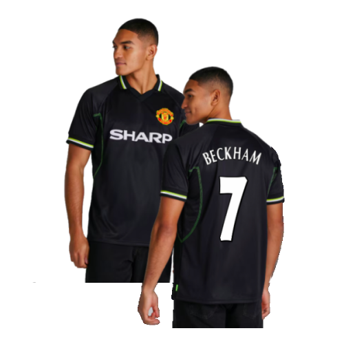 1998-1999 Manchester United Retro Third Shirt (Beckham 7)