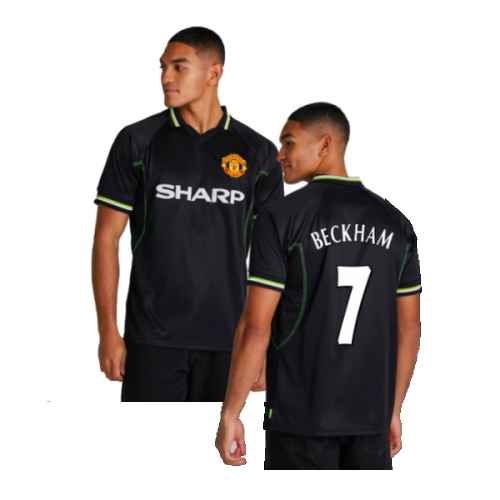 1998-1999 Manchester United Retro Third Shirt (Beckham 7)